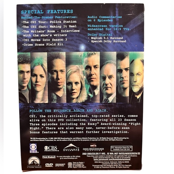 CSI: Crime Scene Investigation DVD Sets - Seasons 1-3 - Picture 9 of 9
